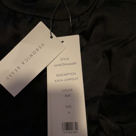 Veronica Beard Kavia Jumpsuit in Black 4 - Picture 6 of 11